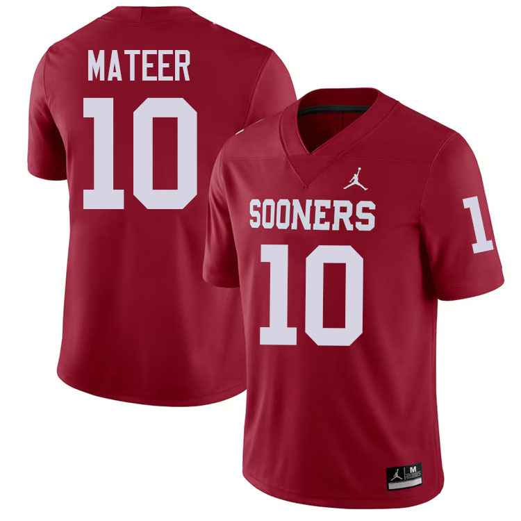 John Mateer Oklahoma Sooners Jersey,Oklahoma Sooners Football Uniforms,Jersey-Crimson